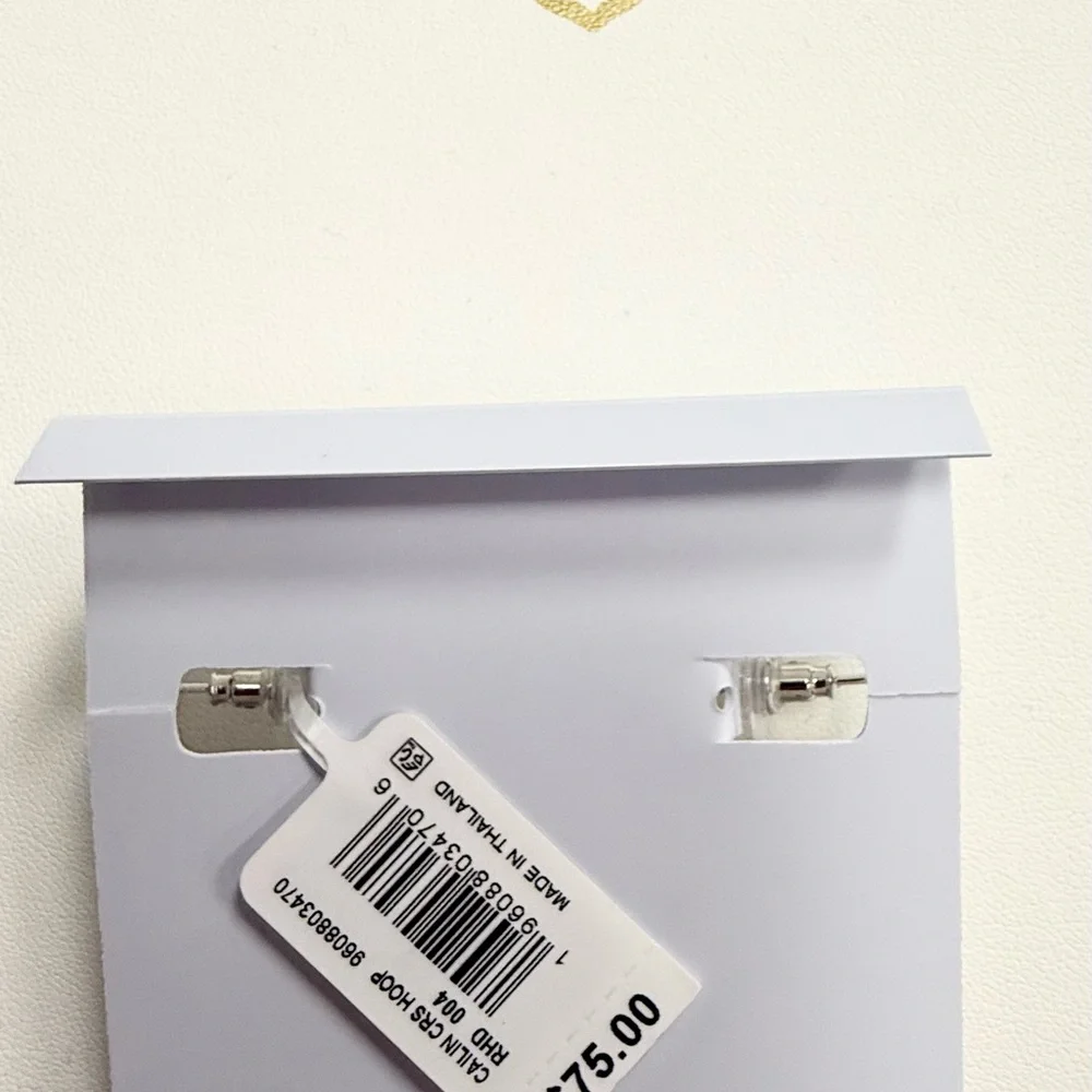 Kendra Scott Crystal Embellished Silver Earrings - Picture 4 of 4